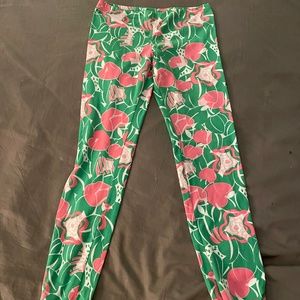 Girls size 12 cotton leggings — never worn